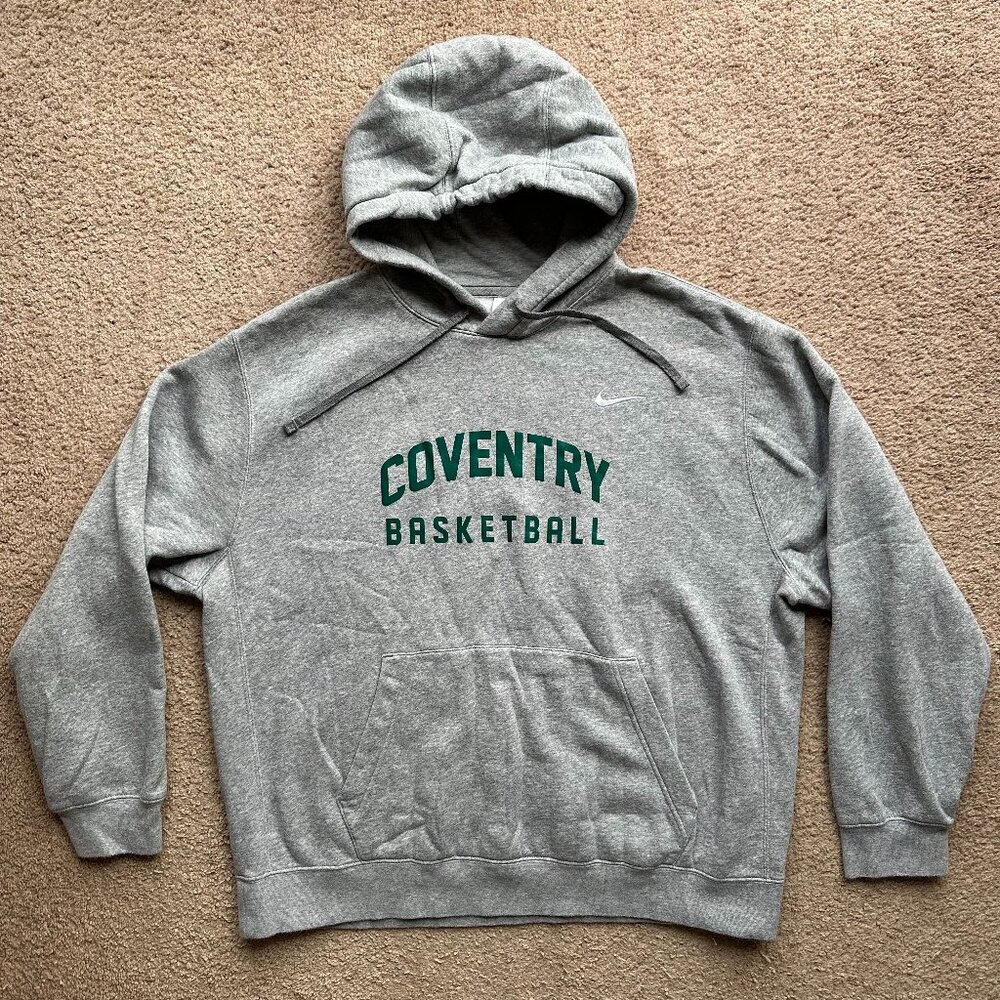 Coventry Basketball Sweatshirt Mens XL Nike Pullover Hoodie Grey Pockets